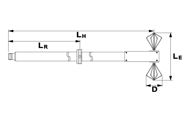 Широкополосная биконическая антенна SBA 9113 B