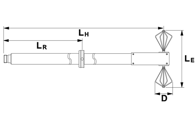 Широкополосная биконическая антенна SBA 9113