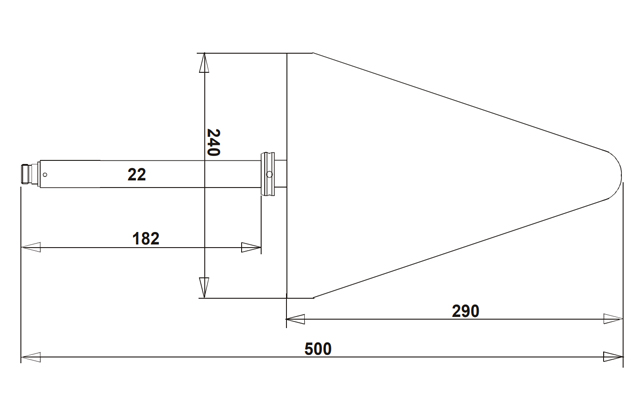 Широкополосная логопериодическая антенна ESLP 9145
