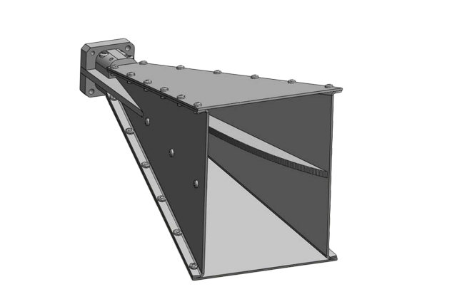 Двухгребневая широкополосная рупорная антенна HWRD 750